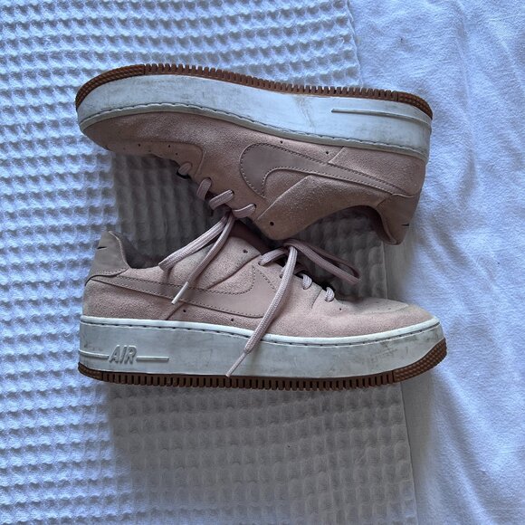 Nike Shoes - Nike Women's Air Force 1 Sage Suede Sneakers